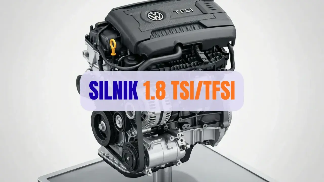 Silnik 1.8 TSI/TFSI Volkswagena, gotowy do pracy.