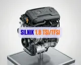 Silnik 1.8 TSI/TFSI Volkswagena, gotowy do pracy.