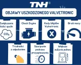 Objawy uszkodzonego Valvetronic: zwiększone spaliny, Check Engine, błędy, braki mocy, trudności z odpalaniem, szarpanie, większe zużycie paliwa.