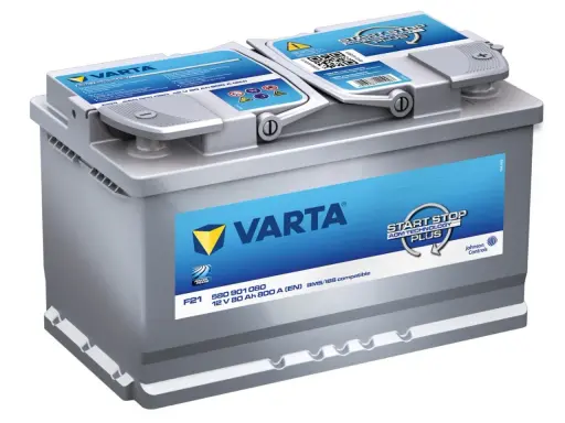 Akumulator Varta 12V 80 Ah 800 A, z technologią AGM, idealny do systemów Start-Stop. Zapewnia dużą pojemność akumulatora.