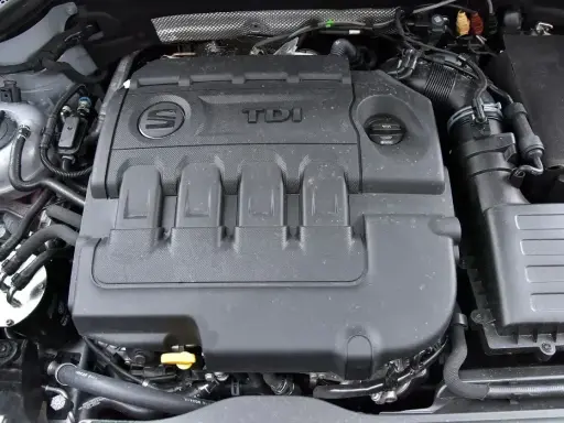 Silnik TDI z logo SEAT. Gotowy do akcji, by zapewnić moc i wydajność.