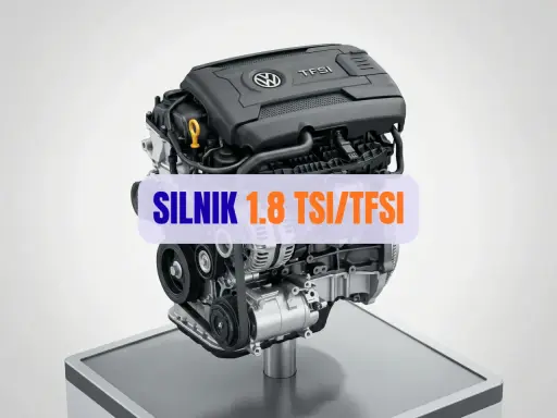 Silnik 1.8 TSI/TFSI Volkswagena, gotowy do pracy.