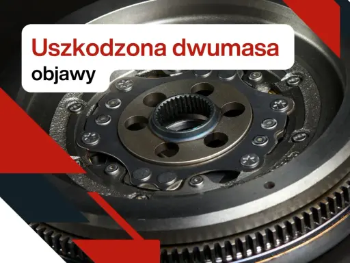 Uszkodzona dwumasa w samochodzie objawia się wibracjami i hałasem. Zbliżenie na element dwumasy.