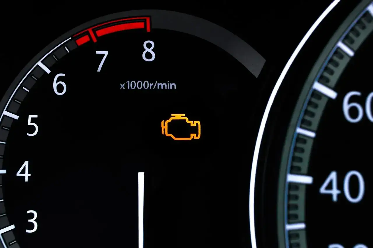 Pomarańczowa kontrolka silnika na desce rozdzielczej. Zastanawiasz się, jak skasować błąd check engine bez komputera?